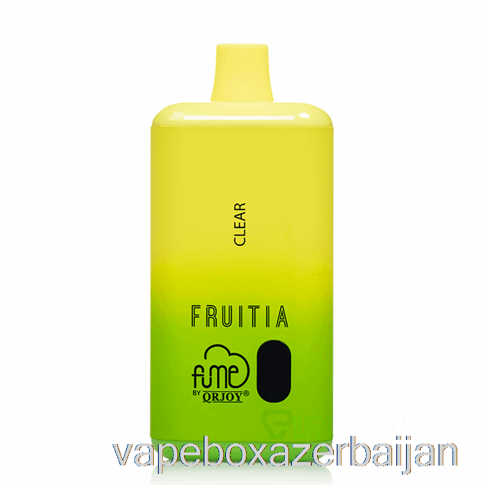 E-Juice Vape Fruitia x Fume 8000 Disposable Clear
